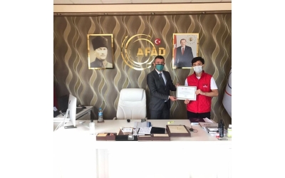 İçişleri Bakanlığından "Teşekkür Belgesi"